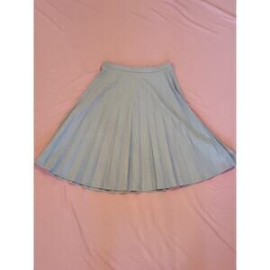 VTG Goldie California Pastel Blue Pleated Skirt A-Line S/M